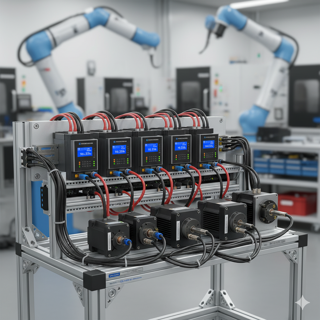 Industrial servo drive and motor